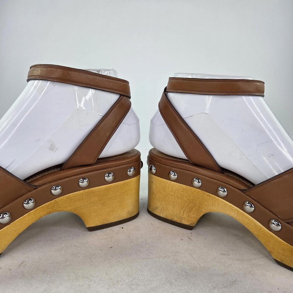 Coach Astor Studded Platform Wedge Sandals Heels 7 B - Picture 10 of 11